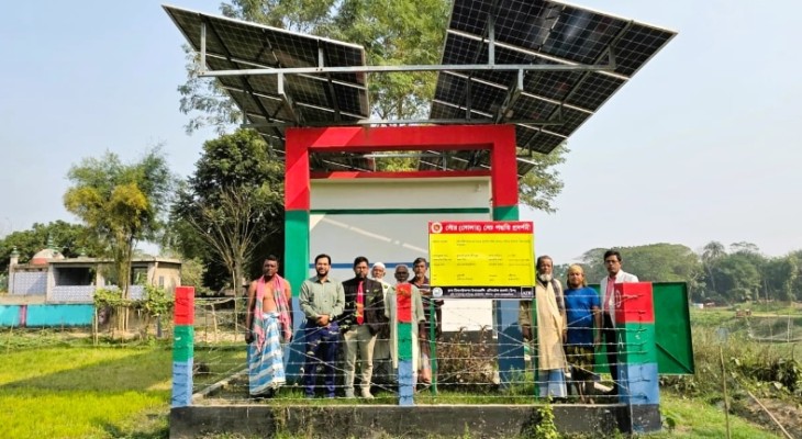 নবীনগরে সোলার সিস্টেমে অনাবাদি জমিতে আউশ আবাদে কৃষকের ভাগ্য বদল 